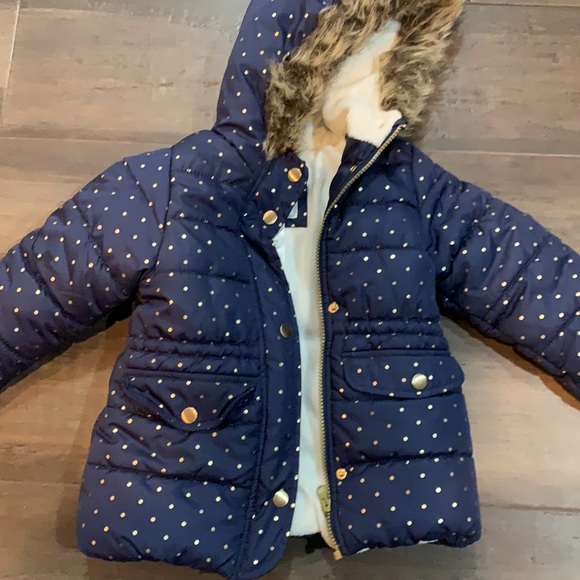Carters 3T girls winter puffer jacket - Picture 4 of 6